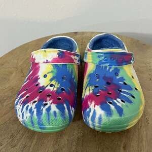 Crocs Unisex Classic Tie-Dye Lined Clogs